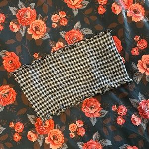 Gingham crop top
